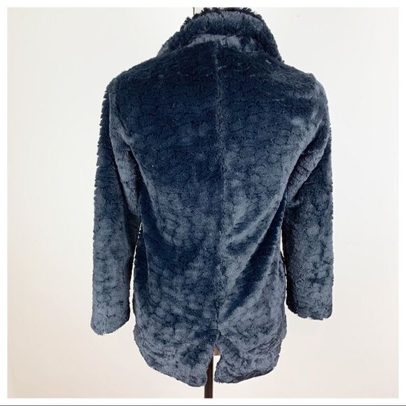 Ruby & Bloom Juniors Black Faux Fur Blazer Sz L. - Picture 8 of 11